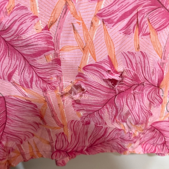 Adini feather print maxi vintage dress Large - Picture 8 of 8